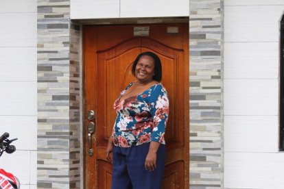 Saara González Quiñónez es la primera habitante del barrio Qué Chucha.
