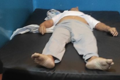 Sobre el colchón quedó Franco, oriundo del sector Sindicato de Sales (Salinas).