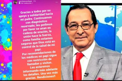 Piden oración para Hugo Gavilánez.