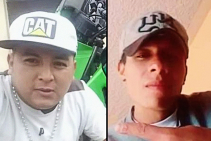 A José Cedeño Resabala y Antony Llumiquinga Godoy los ‘bajaron’ en la esquina.