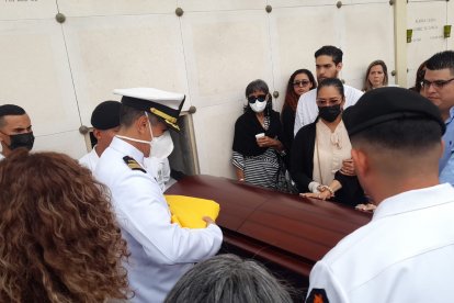 Hugo Gavilánez fue sepultado en el pabellón 700 del cementerio Parque de la Paz