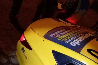 Este taxi es de Quevedo pero estaba en Santo Domingo.