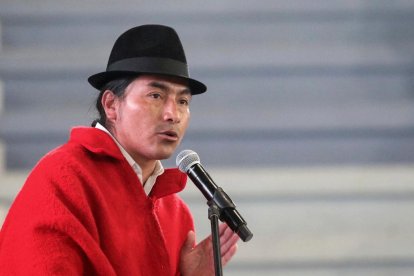 Leonidas Iza fue detenido la madrugada de este 14 de junio de 2022.