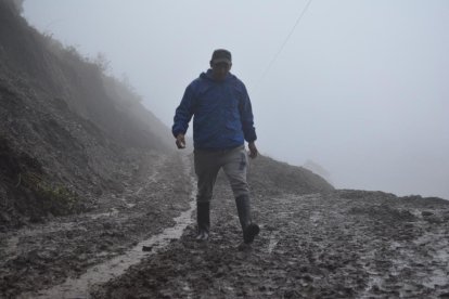 Los habitantes de esta parroquia de Patate quedaron nuevamente aislados.
