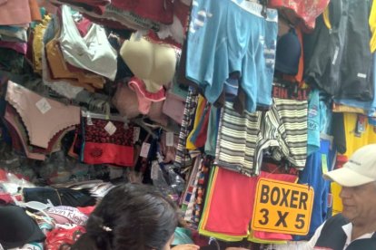 Los precios van según la calidad de la prenda: licra, algodón, etcétera.