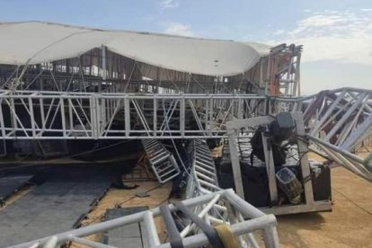 Escenario cayó, Chone