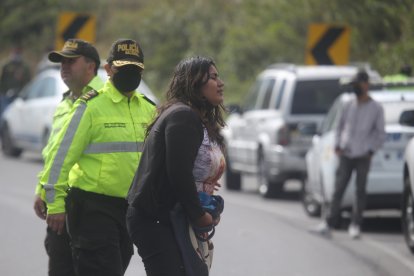 Una de las sobrevivientes lloraba porque su pareja murió en el siniestro.