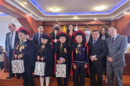 El 30 de julio de 2022, fecha memorable para estos colegiales, recibieron su título de bachiller.