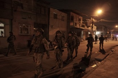 Militares estuvieron en la zona cero, la noche del jueves. Prácticamente hicieron una ronda de tan solo 15 minutos.