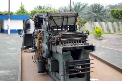 Esta era la impresora con la que sacaban tanto billete.