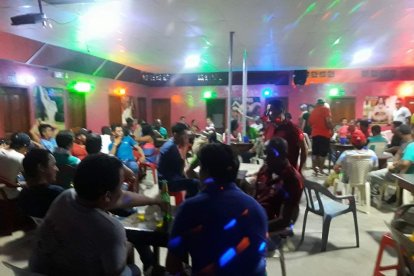 El night club en donde fue asesinado el policia.