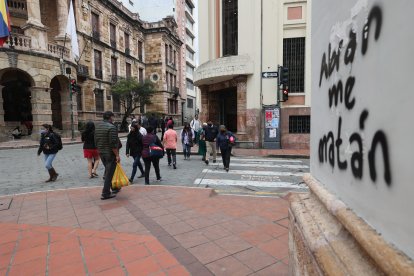 Estas palabras fueron escritas en la pared de una iglesia.