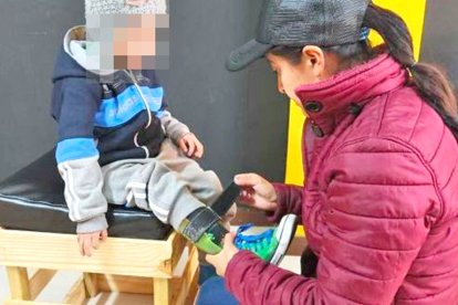 Arón Ortega es el más pequeño de la fundación. Tiene 5 años.