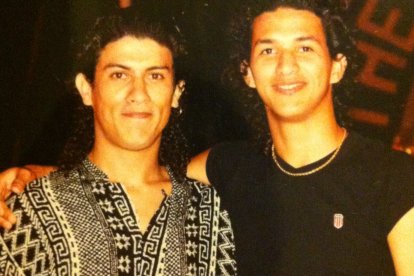 Jerry  y su hermano Elio, a quien vio accidentarse en pleno show.