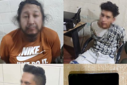 Los tres individuos fueron detenidos en flagrancia y con las evidencias en sus manos.