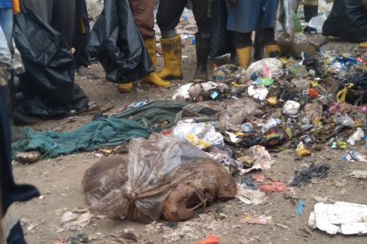 En un botadero de basura habrían hallado lo que sería un dorso humano.