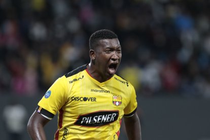 John Jairo Cifuente lleva cinco goles con la camiseta de Barcelona.