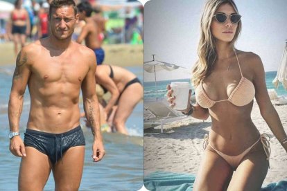 Totti y su nueva pareja Noemi Bocchi.