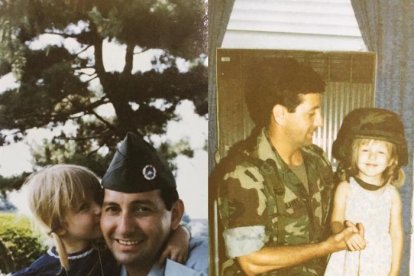 Christina y su padre.