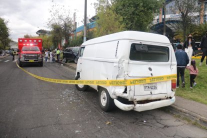 Estos son parte de los vehículos afectados por la unidad de transporte.