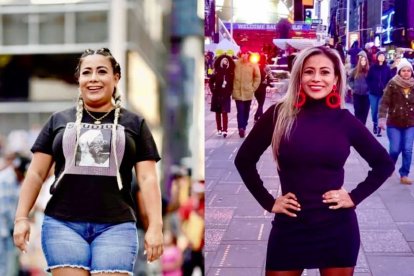 El antes y el después de la expresentadora de tv.