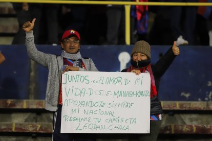 Orley Chávez y su esposa Cristina Franco llegaron desde Manta.