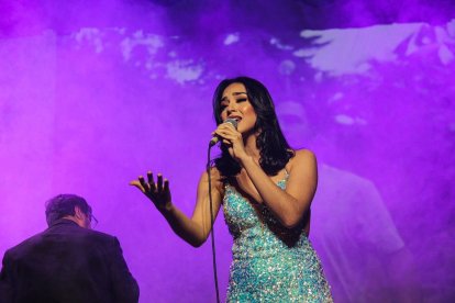 Odalis Nicole durante su participación en el festival uruguayo