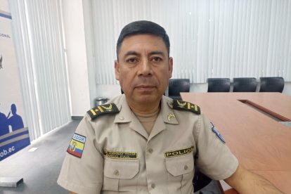El coronel Paúl Enríquez, jefe del Distrito Norte.