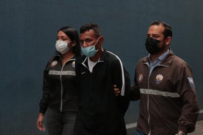 Carlos Spooner Pilaloa el día de su detención.