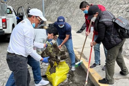Los vecinos se organizaron para limpiar la ciudad.