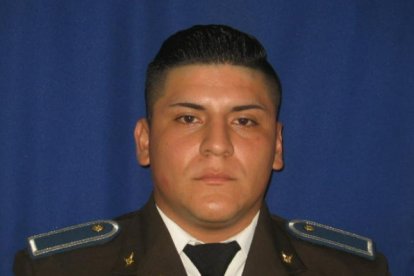 El policía Johann Guillermo Vinueza García fue asesinado la mañana de ayer domingo.