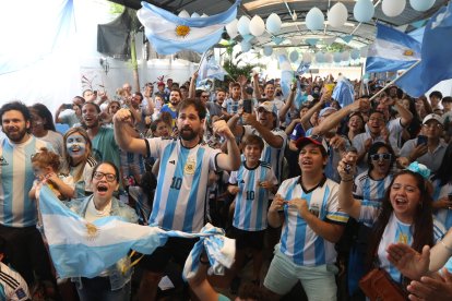 La comunidad de argentinos en Guayaquil festejó por La Pulga.