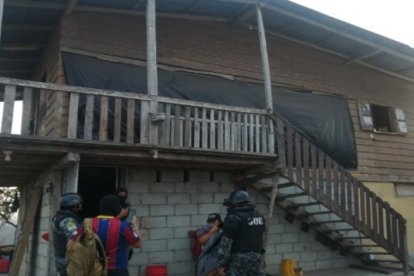 En esta casa permaneció secuestrada la manabita.