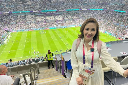 Elizabeth Pazmiño, y sus vivencia en Catar 2022.