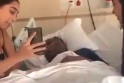 El astro mundial se despidió de familiares y amigos mediante una videollamada.