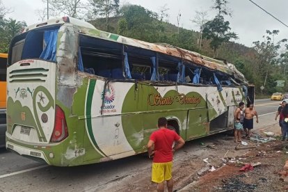 El bus era conducido hacia la parroquia Convento.
