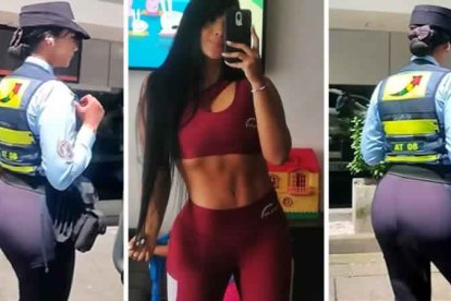 Capturas del video que lanzó a la fama a Daniela Gaviria, quien es madre de dos niños de 5 y 8 años.