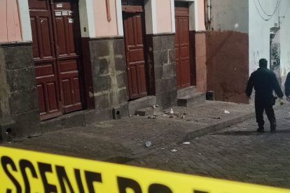 Este es el sitio en el que fue detonado el artefacto.