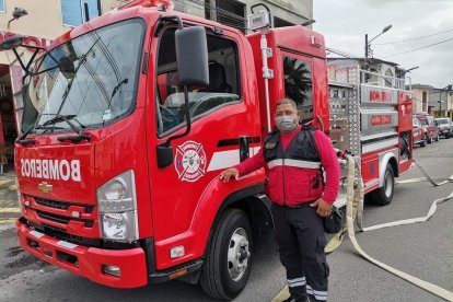 Darío García será velado en el Cuerpo de Bomberos de Quinindé y La Unión.
