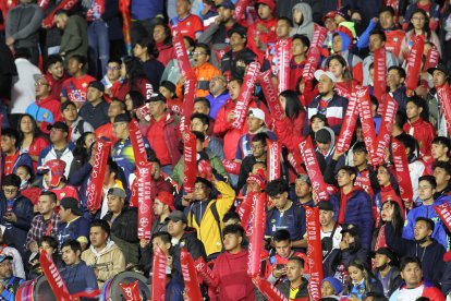 El Nacional disfruta de su buen momento en la Copa Libertadores; pensar que hasta noviembre del 2022 estaba en la serie B.