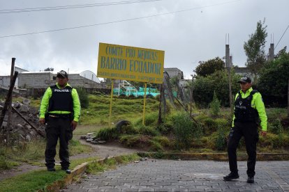 Para entrar a la zona es necesario pedir resguardo policial.