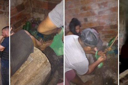 Rosinalva estaba sin zapatos, encerrada en una habitación sin cama ni baño y que tenía una reja de puerta, como una especie de jaula.