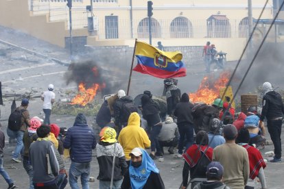 En la calle Tarqui suele haber enfrentamientos durante las manifestaciones sociales.