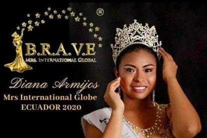 No solo quedó Mrs International Global Ecuador 2020, también fue reina de la fundación en las fiestas patrias ecuatorianas, en EE. UU.