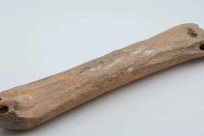 Unos huesos se usaban para ir sobre hielo.