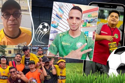 Raúl Montoya, hincha de Barcelona, Stalyn Lozano fanático de Orense y Danilo Maiza hincha de Mushuc Runa y sus aventuras el día que LigaPro suspendió el fútbol,