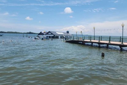 Así quedó el museo de Puerto Bolívar.