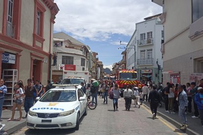 En el Centro Histórico de Cuenca, un hombre murió aplastado