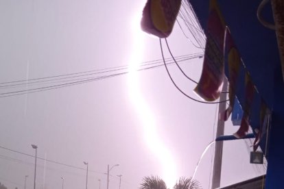 Las intensas lluvias han venido acompañadas de tormentas eléctricas.