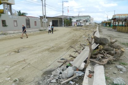 La situación se repite en la zona turística: acumulación de basura y maleza.